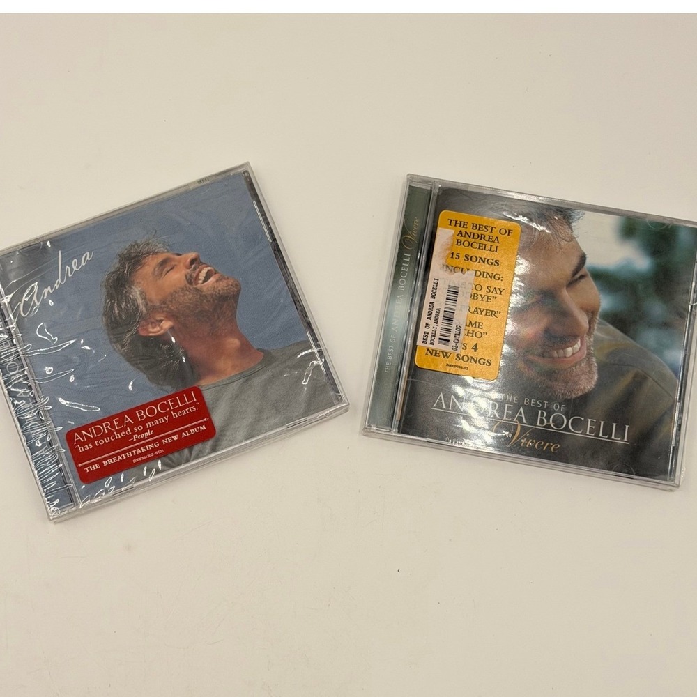 Andrea Bocelli CD Lot Andrea & Vivere The Best of Andrea Bocelli New Sealed